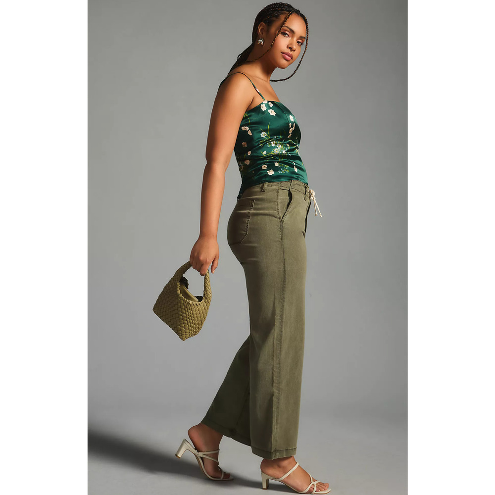 New Paige Carly High-Rise Cropped Wide-Leg Jeans - 22W - Picture 5 of 6